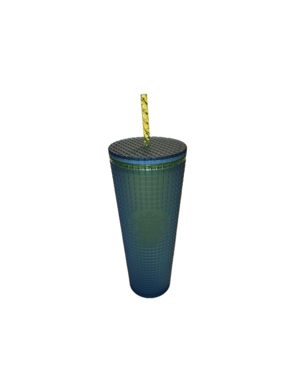 Starbucks Green Jelly Acrylic Grid Tumbler Limited Edition 2022 24oz NWT